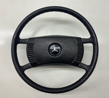 Mercedes W116 R107 C107 früh W107 Kunstleder Lenkrad mit Chrom Spangen TOP