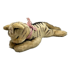 Steiff Floppy Kitty schlafende Katze Plüsch Stofftier 23cm 60er 70er Vintage