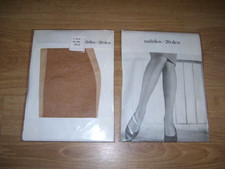 NAHTLOS 20den Nylonstrümpfe " Gr. 9 1/2 " Strapse Hüfthalter Mieder Nylonsohle