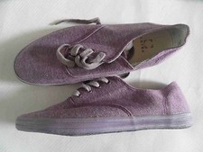 AKIRA by Görtz schöne lila Stoffschuhe Gr. 36 TOP CZ3