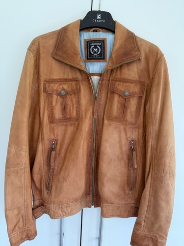 Echte leichte herrenlederjacke - echte,