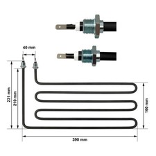 Heizstab 3 kW für Karibu und