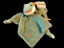 Steiff Schmusetuch Frosch Fabio mit Rassel Kuscheltuch Grün Schnuffeltuch