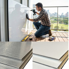 Aluverbundplatte 3mm weiß