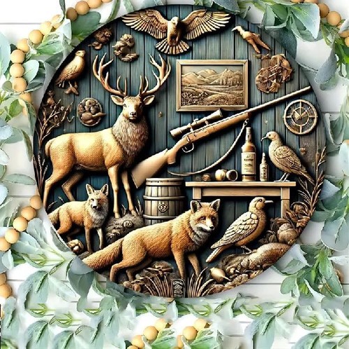 Blechschild rund wild - blechschild,
