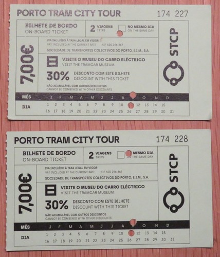 Tickets porto tram - 2,