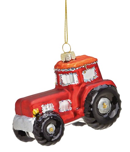 Baumschmuck traktor rot - baumschmuck,