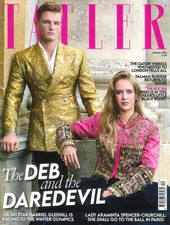 TATLER Magazine: GB Ski Star Gabriel Gledhill, Lady Araminta, Rushdie, Dec 2025
