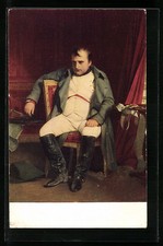 AK Napoleon in Uniform sitzt