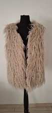 Fell-Imitat Weste sehr warm in  beige Gr. 36/38 neuwertig