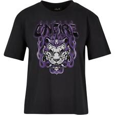 MissTee Ladies T-Shirt Always On Fire Tee Baumwolle Jersey Print Oversize Neu 