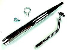 SET Auspuff u. P2 Krümmer 22mm rechts Flansch Hercules Sachs Prima 2 3 4 5 Mofa