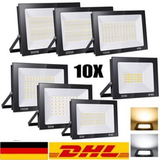 10W-500W LED Fluter Strahler Scheinwerfer Garten Außenleuchten Flutlicht Lampe