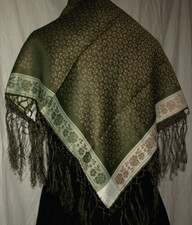 Trachtentuch mit Fransen zum