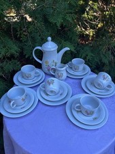 Kaffeeservice 6 Persone Blumen Muster Kahla DDR
