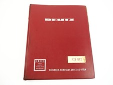 Deutz F2L 812 Motor für D25.2 D30 Ersatzteilliste Teilenummern 1973 TN0155-42