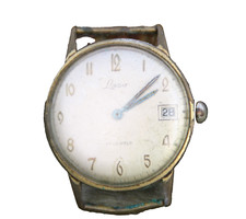 alte Armbanduhr Herren LACO Datum 17 Jewels Vintage Datum analog Radel Läuft
