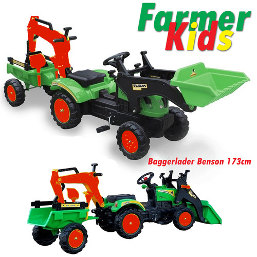 Trettraktor tretbagger mit - tretbagger,