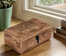 Holzkiste Lebensbaum Deckel