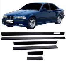 Türleisten SET Schwarz Zierleisten passt für 3er BMW E36 Limousine Touring
