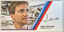 AUTOGRAMMKARTE BMW M 3  GT2 M POWER MOTORSPORT DIRK WERNER MIT SIGNATUR