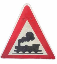 Verkehrsschild Stahl Blech original 50er Jahre