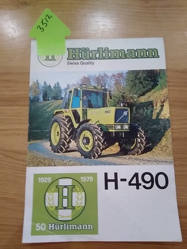 Hurlimann traktor 490 - hurlimann,