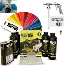 Raptor Lack 4er Set + einstellbare Raptor Profi UBS Pistole / alle RAL Farben