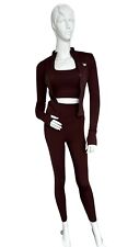 Damen 3-teilig Jogging Fittnes Yoga Sport Set Top + Leggings+ Jacke