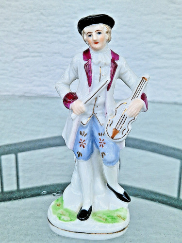 Alte porzellan figur musiker - ,