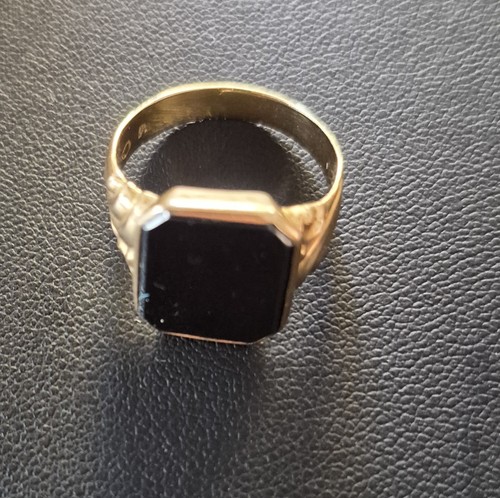 18k goldring herrenring - 18k,