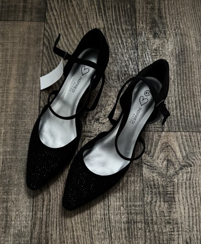 Schwarze glitzer absatzschuhe - schwarze,