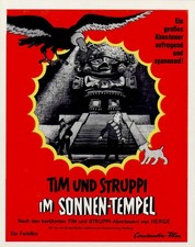 Tim und Struppi im Sonnen-Tempel ORIGINAL Aushangfoto Hergé ZEICHENTRICK-KULT