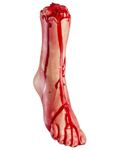 Blutiger fuß als halloween - als,