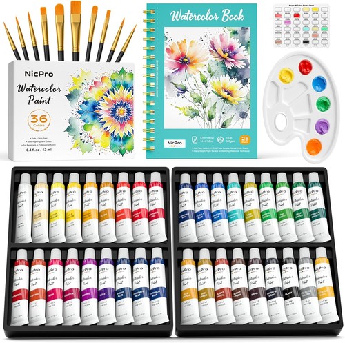 Aquarellfarben set tuben - 36,