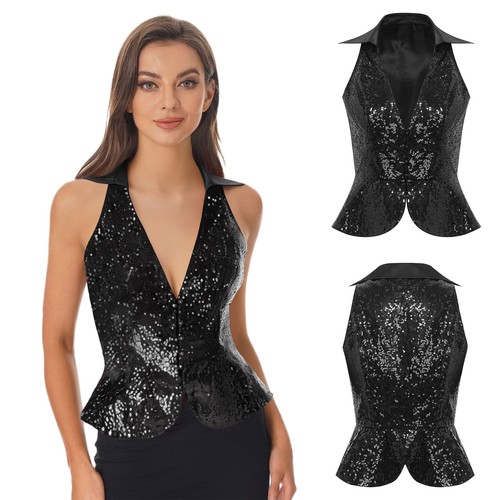 Damen pailletten tops - damen,