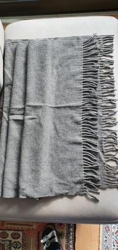Wollschal grau unisex