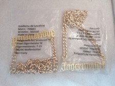 Jägermeister Goldkette Rapper Gangster - 2 Stk Modeschmuck - NEU (C22.1)