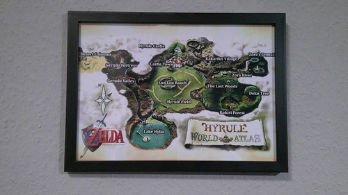Zelda oot karte - oot, poster
