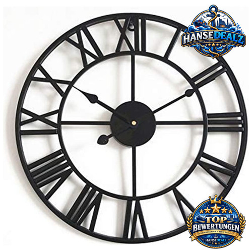 Wanduhr 40cm vintage ohne - 40cm,