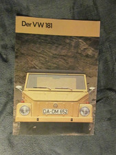 VW 181 Kübelwagen Prospekt
