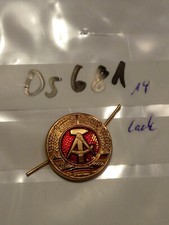 Kokarde DDR Metall golden