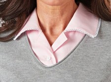 HÜBSCHER KRAGENEINSATZ ROSA