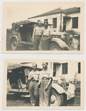 2 x Foto Einheits-PKW-Kübelwagen Wehrmacht -Camo 1943  2.WK (4227)