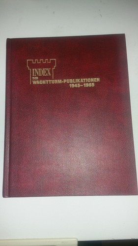 Index der wachtturm jahrgänge - wachtturm,