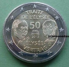 Deutschland 2 Euro 2013 Elysee-Vertrag Gedenkmünze Euromünze coin A,D,F,G,J Wahl