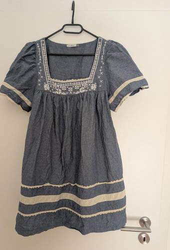 Besticktes jeanskleid - besticktes,