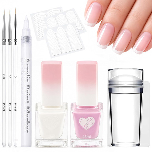 French nagellack set - french,