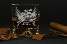 Whiskyglas Biker mit Name