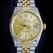 Rolex Datejust Mens 2Tone 18K